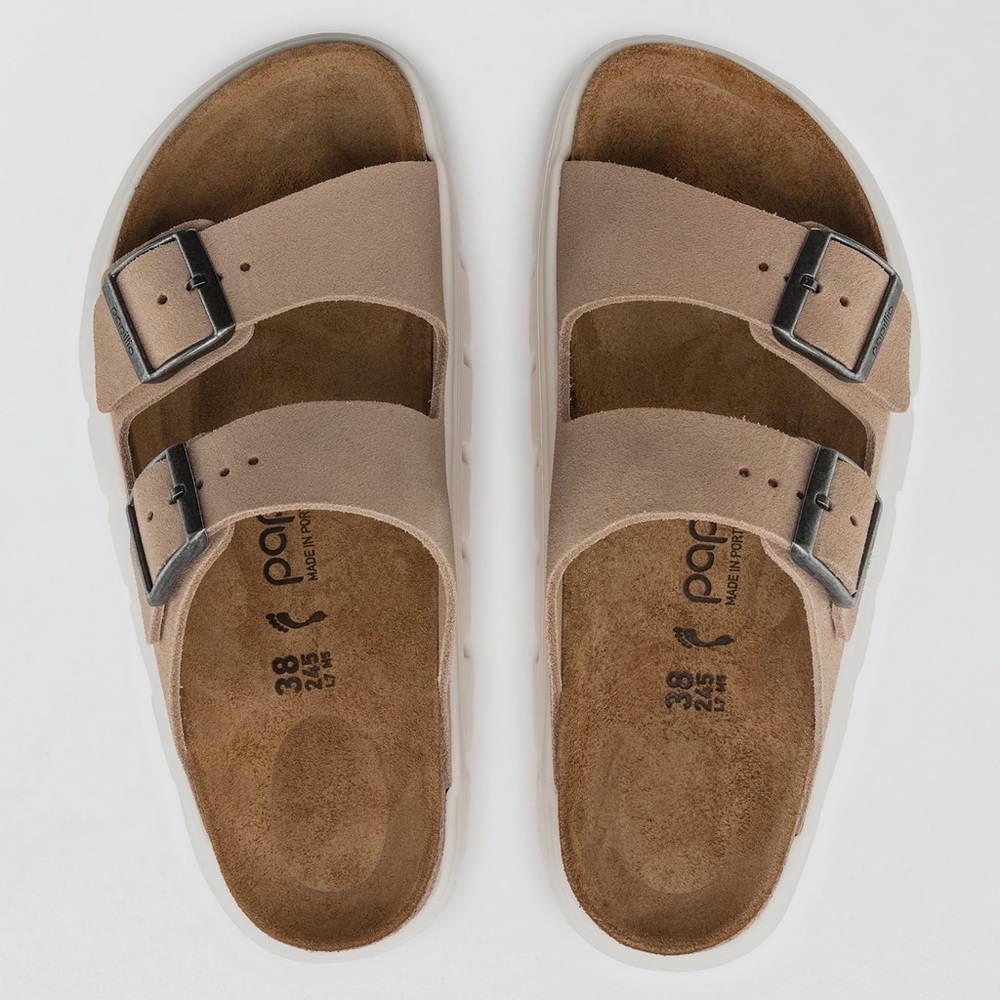 Birkenstock Papillon Arizona Chunky Suede Leather